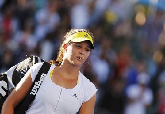 British number two Laura Robson admitted she was disappointed to suffer her third consecutive first round defeat after crashing out at Indian Wells.