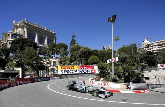 Nico Rosberg again led the way in free practice ahead of Sunday’s Monaco Grand Prix.