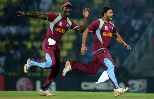 West Indies captain Darren Sammy has praised his bowling attack after their 15-run win over England in the World Twenty20 in Pallekele.
