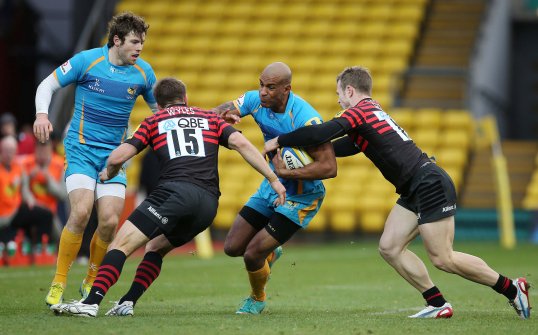 Saracens secured their sixth domestic triumph in eight after defeating London Wasps 29-24 at Vicarage Road.