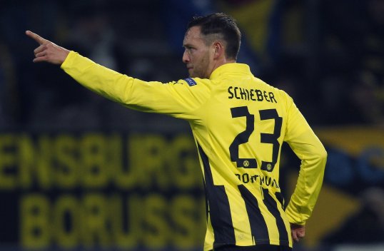 Borussia Dortmund striker Julian Schieber has said his sid was “very satisfied” with his side’s 1-0 home victory against Manchester City in the Champions League.