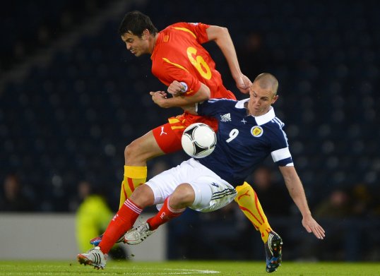 Scotland manager Craig Levein was booed down the tunnel as Scotland’s poor performance allowed Macedonia to hold them to a 1 -1 draw at Hampden Park.