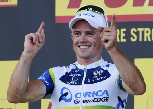 One day on from a sensational stage three victory, Simon Gerrans is in the yellow jersey after his Orica GreenEdge side stormed to team time-trial triumph at stage four of the Tour de France.