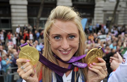 Olympic gold medallist Laura Trott saw off Hannah Barnes to seal a sprint victory in the inaugural Ride London Women's Grand Prix on Sunday.