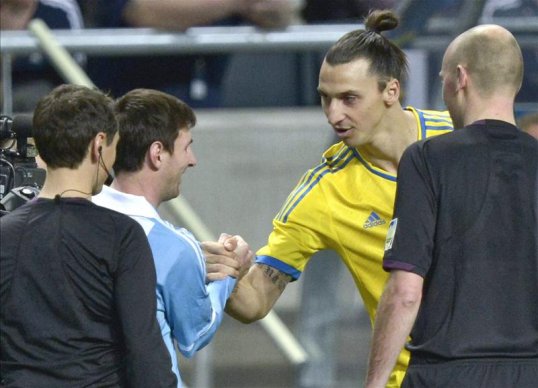 Argentina continued their unbeaten run since October 2011 with a 3-2 win over Sweden in an international friendly in the Friends Arena in Solna.