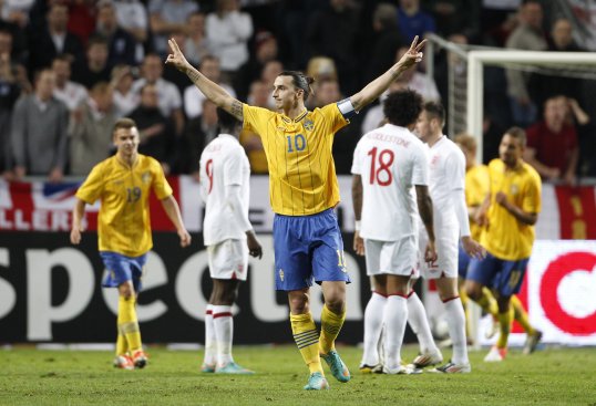 Sweden came from 2-1 down to beat England thanks to four Zlatan Ibrahimović goals.