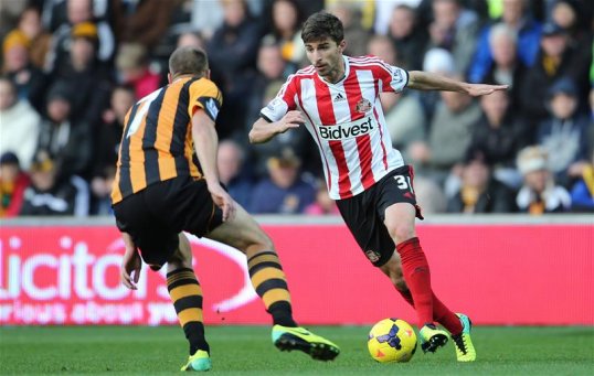 Sunderland manager Gus Poyet has made three changes to his side to face Aston Villa in the Premier League.