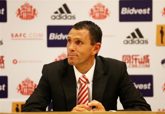 Newly appointed Sunderland manager Gus Poyet says he is not pondering new signings when the transfer window reopens in January.