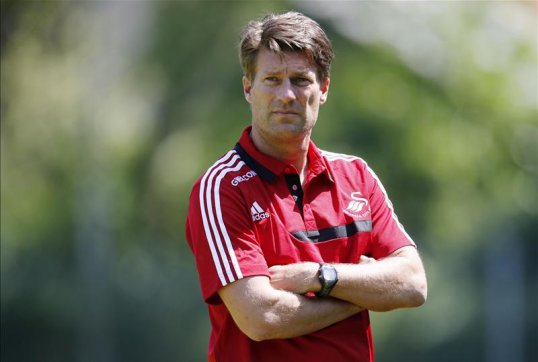 Swansea City will face Malmo of Sweden or Scottish side Hibernian in the Europa League third qualifying round.