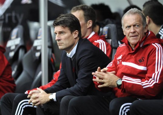 Swansea boss Michael Laudrup was disappointed to have lost the south Wales derby to Cardiff City on Sunday after his side controlled the first half.