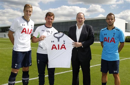 Tottenham Hotspur have announced AIA Group Limited will be the sponsor for their cup shirts for the upcoming season.