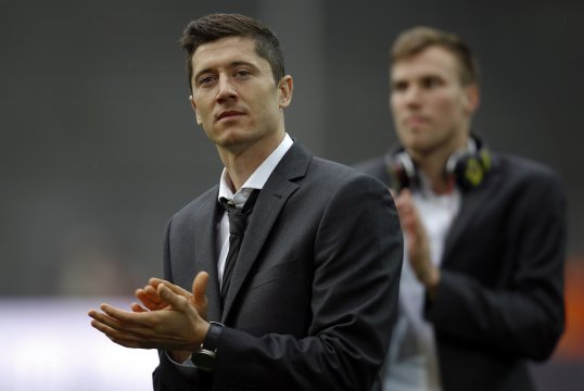 Robert Lewandowski has said he is “astonished” at how he has been treated by Borussia Dortmund.