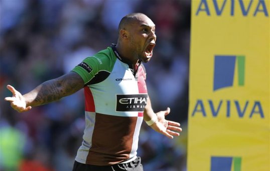 Harlequins centre Jordan Turner-Hall has urged his team-mates to build momentum for the Premiership play-offs.