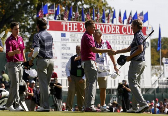 Watson and Simpson beat Molinari and Rose 5&4.
