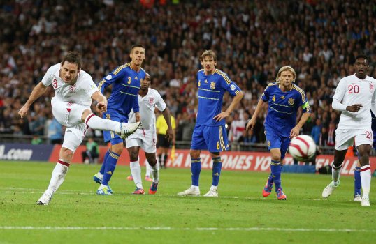 England were almost humbled at Wembley tonight as they needed an 86th minute penalty to rescue a point against Ukraine.
