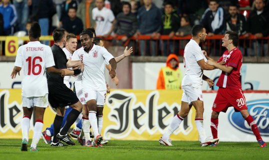 The Serbian FA have been fined €80,000 for the racist chanting from their fans and player disturbances during their Under-21 clash against England in October.