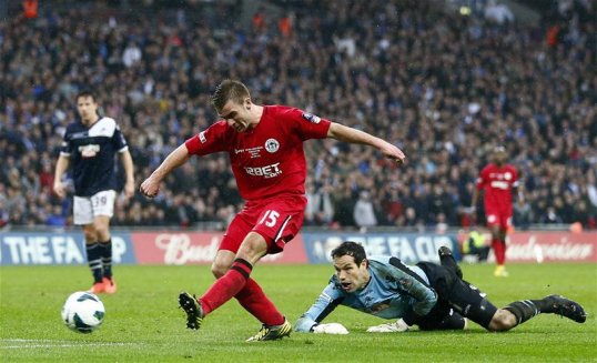 Wigan Athletic winger Callum McManaman has described scoring at Wembley as “a dream come true” after he netted for the Latics on Saturday in their FA Cup semi-final against Millwall.