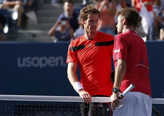 Andy Murray has praised Stanislas Wawrinka after the Swiss ended his chances of retaining the US Open title on Thursday.
