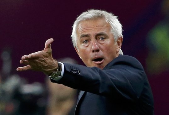Bert van Marwijk has hinted at his interest in the vacant VFL Wolfsburg managerial post.
