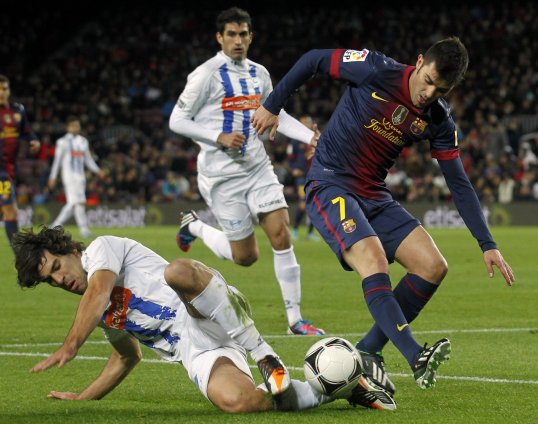 Barcelona coach Tito Vilanova has praised striker David Villa.