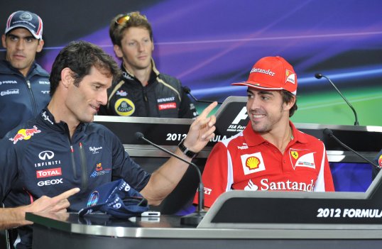 Red Bull Racing driver Mark Webber has heaped praise on Ferrari driver Fernando Alonso.