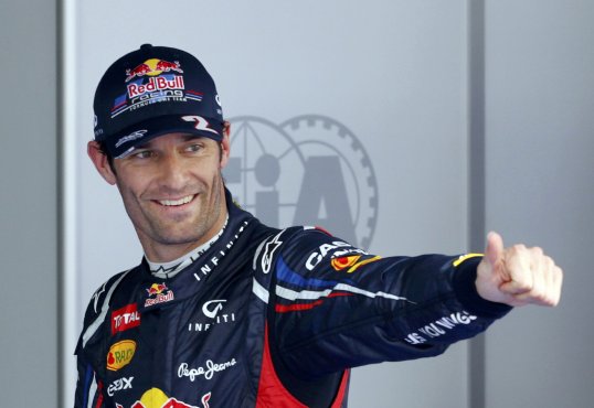 Red Bull Racing driver Mark Webber has become the oldest driver on the grid following Michael Schumacher’s retirement and Pedro de la Rosa’s HRT team failing to pay the entry fee for 2013.