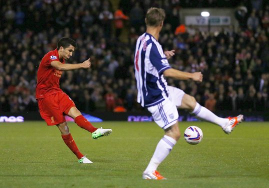 Liverpool came from behind to win 2-1 in the League Cup tie at the Hawthornes.