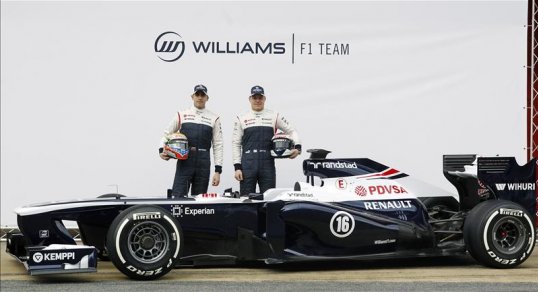 The Williams Formula 1 team unveiled their new car at the Catalonia circuit in Barcelona today.