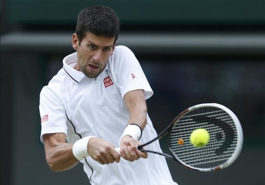 Tomas Berdych threw away a 3-0 lead over Novak Djokovic to hand the second set of their Wimbledon quarter-final clash to the world number one 6-4.